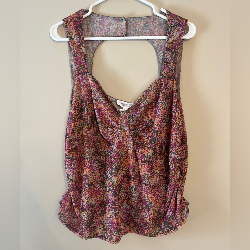 4/40$ Addition Elle Multicolor Floral Blouse